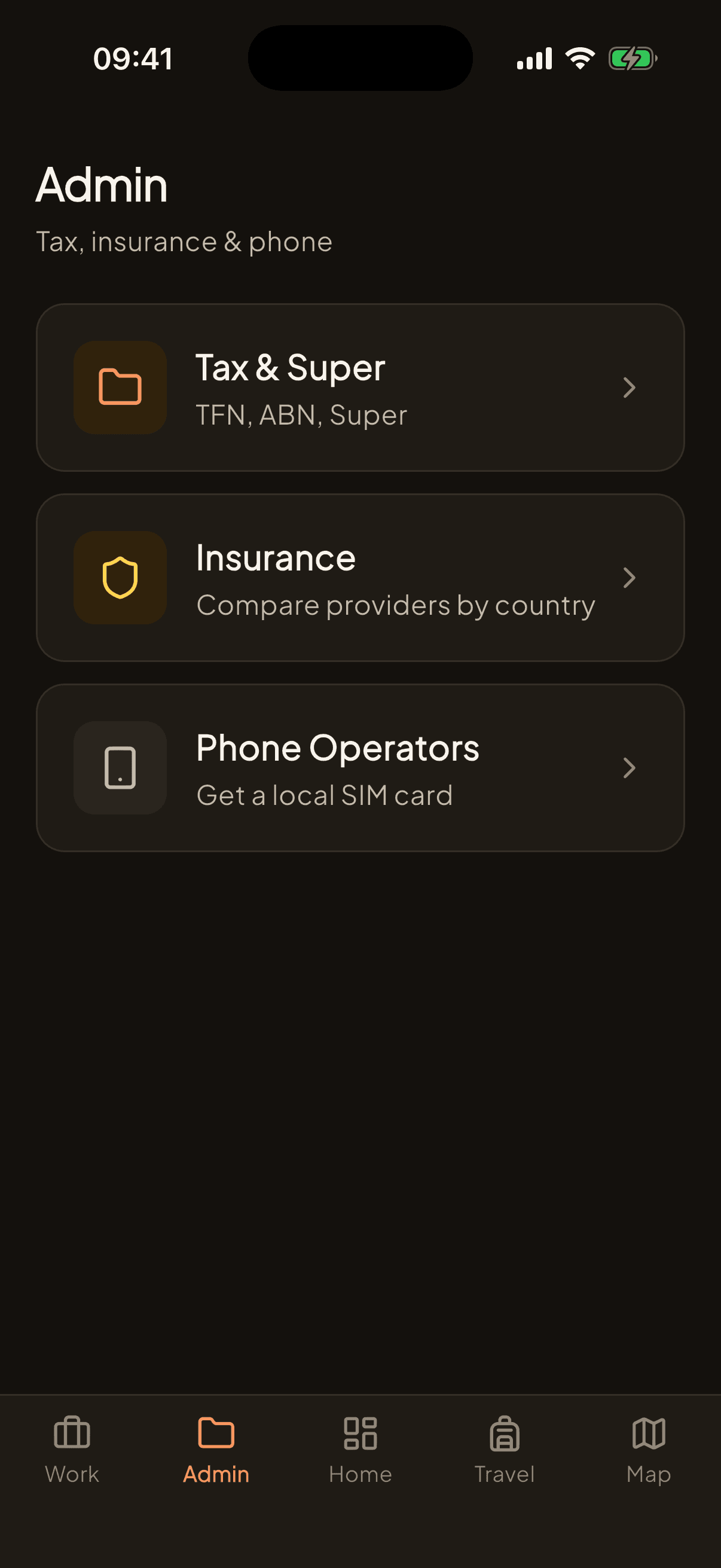 Administratif : impôts, super, assurance et forfait mobile